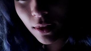 Latin Teen with Big tits, suck dildo