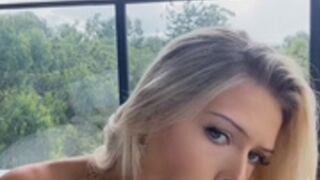 mish kenel sucking massive dildo