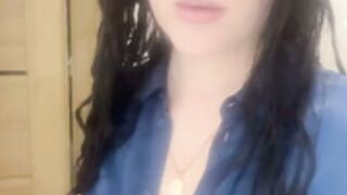 Beautifull woman in sulk blouse