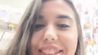 ClaireJenner show tits in supermarket xD