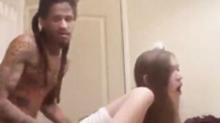 Snowbunny loves thug's massive bbc