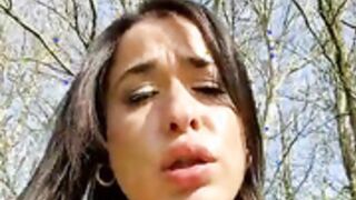 LydiaMaus96 sloppy blowjob and squirt show in public