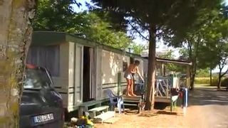 Beautiful Upskkirt and no panties in balcony