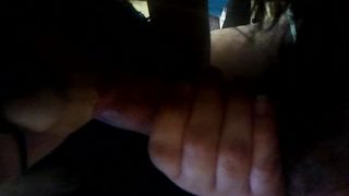 Teen licks boyfriend's cock