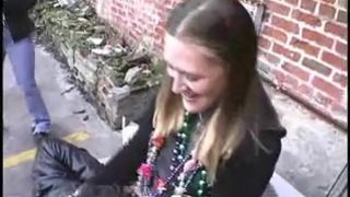 Two gils in Mardi Grases