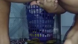 masturbating in the bathroom