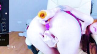 gingercuttie anal fuck and sick filthy leaking cunt