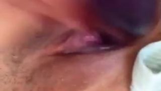 Chinese masturbate by using eggplant