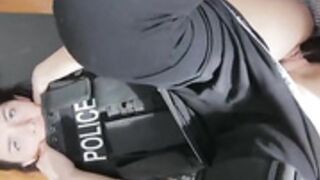 Horny cop takes bbc