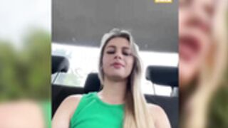 Katrinka public in Taxi part1